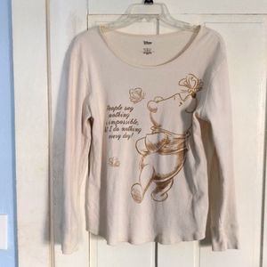 Disney - Winnie the Pooh cotton long sleeve pajama shirt